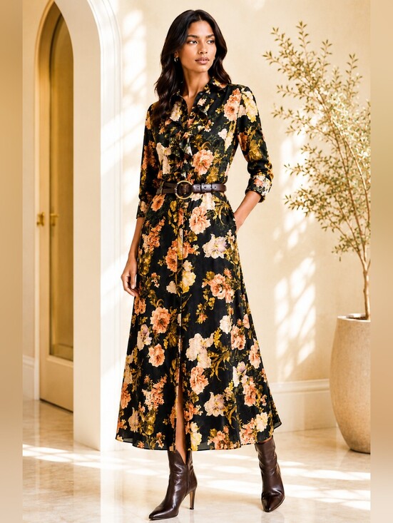 Ralph Lauren Dresses & Skirts - Ralph Lauren Blayke Floral-print Jacquard Silk Blend Dress, NWT